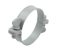 Confezione da quattro fascette stringitubo in plastica per tubi da 1-1/4 pollici per fissare collegamenti idrici su sistemi di nuoto fuori terra con filtri e pompe in colore grigio per modelli Intex