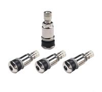 Confezione da quattro valvole per pneumatici in metallo da 11 3 mm compatibili con auto, moto, biciclette, supportano livelli di pressione dell'aria sicuri fino a 300 PSI