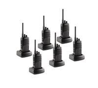 Confezione da sei Dynascan EU-85 Confezione da 6 walkie-talkie robusti certificati IP55 con batteria ad alta capacità da 2200 mAh