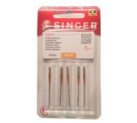 Confezione da 10 aghi per macchine da cucire Singer 2045 spessore 80/12 per tessuti elastici e lavorati a maglia (stretch) 130/705 H-S (Talone piatto su un lato) Universali