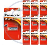Confezione di 10 blister da 1 pila alcalina 12V Panasonic MN21, MS21, 23A, LRV08