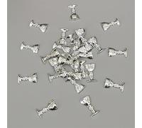 Confezione di 10 coriandoli a forma di pesce di Gesù, Ichthys, croce di pesce cristo, perline per piccioni del Santo Graal, per battesimo, prima comunione, baby shower (Graal -S)