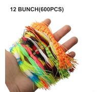 Confezione di 1012 gonne in silicone per esche a forma di calamaro e esche con morbidi tentacoli per la sostituzione di esche da pesca (12 mazzi (10 mazzi (300 pezzi)