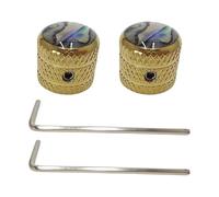 Confezione di 2 Bottoni Estetici Accordatore Per Chitarre Potenziometro Set Per Aumentare L'Appello Visivo Su Strumenti Scenari