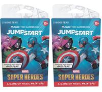 Confezione di 2 buste di Jumpstart di Magic: The Gathering | Marvel Super Heroes | Gioco di carte per 2 giocatori (Versione Inglese) (Confezione da 2)