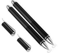 Confezione di 2 penne capacitive ad alta precisione 2 in 1, colore: Nero