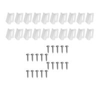 Confezione di 20 forti clip di posizionamento per porte scorrevoli in plastica resistente crepe porte in plastica resistente parte per la casa con borse a basso attrito ruote porta