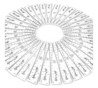 Confezione Di 200 O 500 Righe - Lotto Aw Trasparente 15.2cm/15cm Righello Urti