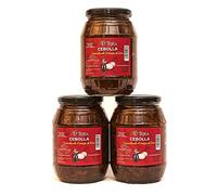 Confezione di 3 cipolla caramellata all'aceto di sierico x3/(1 kg ogni flacone)