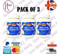 (Confezione Di 3) KTC 100% Puro Olio Cocco (Cucinare, Capelli, Cura Della Pelle,