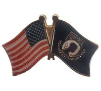 Confezione Di 3 USA & Pow Mia Combinazione Amicizia Moto Cappello Risvolto Pin