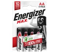 Energizer Max Pile Alcaline Stilo AA Mignon LR6 Batterie 1,5V Non Ricaricabili