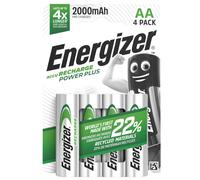Confezione di 4 batterie ricaricabili Energizer AA 2000mAh