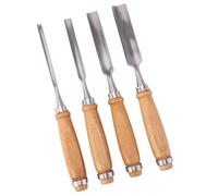 Confezione di 4 gouge per la lavorazione del legno Set Calore Taglierina Acciaio In Più Dimensioni Scalpelli Piatti Per Rimozione Materiali Lisci Kit Scalpello Da Carpentiere Professionale