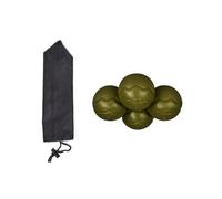 Confezione di 4 sgabelli da campeggio con piedini sferici, montaggio rapido, adatti per uso esterno su sabbia o terreni morbidi, piedini sferici