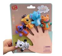 Confezione Di 5 Bambole Dito Animale Di Gomma Per Bambini Bambini Adulti Partito Di Gioco Interattivo Goodie Bag Riempitivi Bambole Educative Per I Neonati