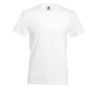 Confezione Di 5 Fruit of The Loom Valueweight T-Shirt Scollo V Basic Tinta unita