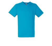 Confezione Di 5 Fruit of The Loom Valueweight T-Shirt Scollo V Basic Tinta unita