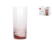 Confezione di 6 bicchieri in vetro modello America ’20 long drink in lilla