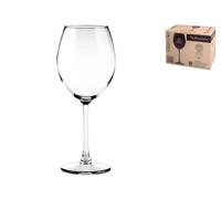 Confezione di 6 calici in vetro trasparente modello Enoteca