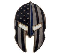 Confezione Di 6 Molon Labe USA Sottile Blu Linea Spartan Casco Cappello Spilla