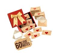Confezione di biglietti d'auguri con design a forma di cuore, per anniversario, San Valentino, confezione di biglietti d'amore e buste, fatti a mano per esprimere affetto, regali perfetti per le