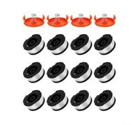 Confezione di bobine per decespugliatori Black and Decker, 12 bobine, 4 coperture, 4 molle per un'integrazione senza soluzione di continuità