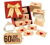 Confezione di buste adesive a forma di cuore, ideali per scrivere lettere d'amore come amico in vari eventi, set regalo personalizzato, busta artigianale con adesivo a forma di cuore