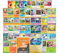 Confezione di carte Pokemon originali in spagnolo, 45 carte comuni + 1 Reverse Holo Casuale