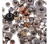 Confezione di componenti per lo smontaggio di orologi in metallo, con 50 o 100 pezzi, per utenti che eseguono riparazioni di orologi e attività di costruzione di orologi personalizzate (100 pezzi)