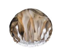 Confezione di cuffie da doccia da donna riutilizzabili a doppio strato cuffia da bagno tappi per capelli fascia elastica impermeabile da donna spa salone doccia cappelli per capelli
