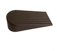 Confezione di fermaporta resistenti con design extra large in TPR, adatti per porte di casa e hotel, bloccano efficacemente i forti venti, set di due fermaporta (marrone)