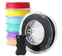 Confezione di filamenti Deluxe - 7 rotoli di filamento PLA biodegradabile (alimenti per stampanti) - 250 g ciascuno - Colori vivaci per la stampa 3D creativa - Compatibile con le stampanti 3D Toybox