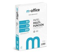 Confezione di fogli A4 80 g, confezione da 250 fogli, carta multifunzione per stampante inkjet e laser, fogli A4 210 x 297 mm, ideali per l'ufficio e la casa · m-office (250 fogli)