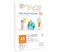 Confezione di fogli A5 da 80 g con 100 fogli bianchi, carta multifunzione per uso scolastico e lavori Ideale con stampanti laser, a iniezione o fotocopiatrici - Ofituria