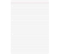 Confezione di fogli per raccoglitori ad anelli, formato A4, 100 fogli, a righe