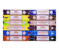 Confezione di incensi Satya - Assortitmento di 12 fragranze (Pack 3)