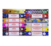 Confezione di incensi Satya - Assortitmento di 12 fragranze (Pack 4)