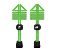 Confezione di lacci elastici per scarpe per corsa e triathlon - venditore UK (verde neon)