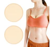 Confezione di olio di ricino per seno, confezione da 2 pezzi di olio di ricino biologico riutilizzabile, morbidi cuscinetti per il seno per rilassarsi (olio non incluso) - cachi