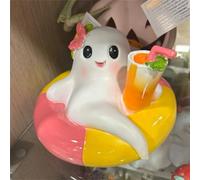 Confezione di ornamenti galleggianti e supporto per bevande Halloween galleggiante per piscina anche un punto di partenza per conversazioni a feste in piscina e giornate di sole. Statue da giardino