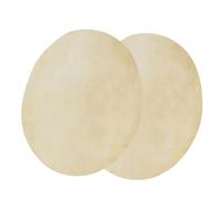 Confezione di Pelli per Tamburo, 2 Pezzi Testa per Tamburo a Forma Rotonda Pelli per Tamburo in Pelle di Pecora Bongo Accessorio di Ricambio per Strumenti Pelli per Tamburo Evans