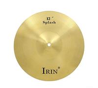 Confezione di piatti per batteria, piatti in ottone per percussioni Splash Crash Hi-Hat per batteria, finitura tradizionale in ottone