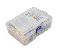 Confezione di resistori da 2600 pezzi per progetti scientifici scolastici, circuiti LED fai da te ed esperimenti elettronici