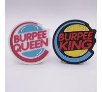 Confezione di toppe per zaino tattico - Burpee King e Bupee Queen - Patch da cross training per zaini militari - Accessorio per palestra progettato in Spagna