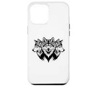 Confezione di tre teste di lupi animali amanti del lupo regali Custodia per iPhone 12 Pro Max