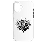 Confezione di tre teste di lupi animali amanti del lupo regali Custodia per iPhone 16