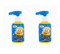 Confezione Doppia - Sapone Liquido realizzato per Minions - Sapone per Bambini - Dispenser 250ml con Audio incorporato - Sapone Sonoro Ridacchiando (confezione da 2)