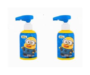 Confezione Doppia - Sapone Liquido realizzato per Minions - Sapone per Bambini - Dispenser 250ml con Audio incorporato - Sapone Sonoro Ridacchiando (confezione da 2)