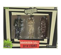 Confezione figurine Neca Beetlejuice ""set immigration hall"" ufficiale mummi...